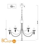 Люстра Freya Zoe FR2009PL-12G - Схема