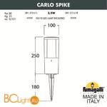 Садово-парковый фонарь Fumagalli Carlo DR1.572.000.WXU1L - Схема