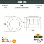 Встраиваемый светильник Fumagalli Ceci 3F1.000.000.LXD1L - Схема
