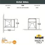 Уличный настенный светильник Fumagalli Elisa DS2.560.000.LXD1L - Схема