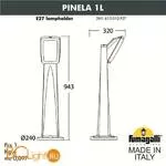 Садово-парковый фонарь Fumagalli Germana 2N1.613.010.AYF1R - Фото 0