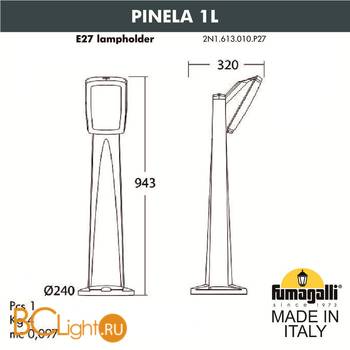 Садово-парковый фонарь Fumagalli Germana 2N1.613.010.LYF1R - Схема