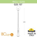 Садово-парковый фонарь Fumagalli Globe 250 G25.157.000.AZE27 - Схема