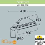 Садово-парковый фонарь Fumagalli Guizeppe 4P2.000.G10.WYE28 - Схема