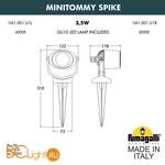 Садово-парковый фонарь Fumagalli Minitommy 1M1.001.000.LXU1L - Схема