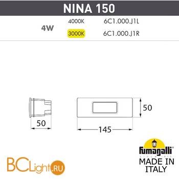 Встраиваемый светильник Fumagalli Nina 6C1.000.000.AYJ1L - Схема