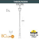 Садово-парковый фонарь Fumagalli Noemi E35.205.000.WYH27 - Схема