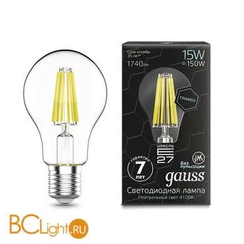 Лампа Gauss LED Graphene A60 E27 15W 1740lm 4100К 102802215