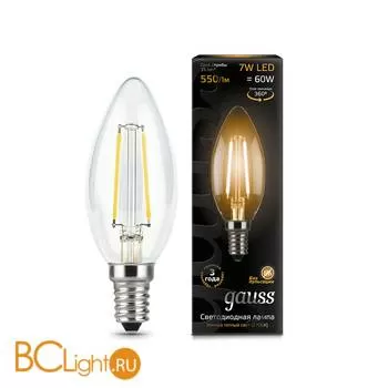 Лампа Gauss LED Filament Candle E14 7W 2700К 103801107