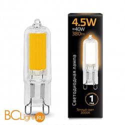 Лампа Gauss LED G9 AC220-240V 4.5W 3000K Glass