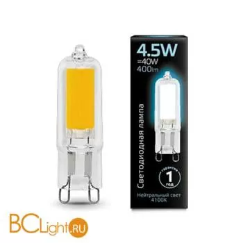 Лампа Gauss 107809204 LED G9 AC220-240V 4.5W 4100K Glass