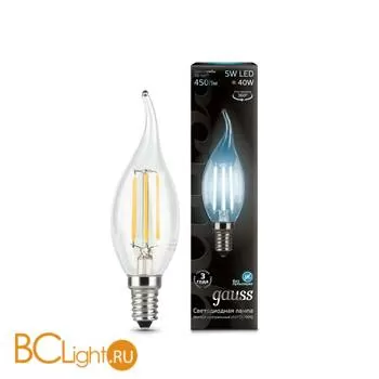 Лампа Gauss 104801205 LED Filament Candle tailed E14 5W 4100K