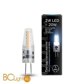 Лампа Gauss LED G4 AC220-240V 2W 200lm 4100K 107707202
