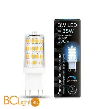 Лампа Gauss LED G9 AC185-265V 3W 300lm 4100K 107309203