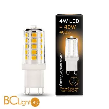 Лампа Gauss LED G9 AC185-265V 4W 400lm 2700K 107309104
