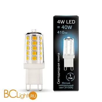 Лампа Gauss LED G9 AC185-265V 4W 410lm 4100K 107309204
