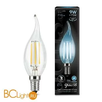 Лампа Gauss LED Filament Свеча на ветру E14 9W 710lm 4100K 104801209