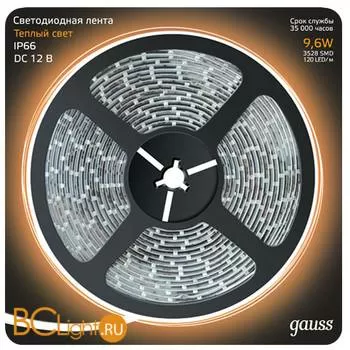 Лента LED Gauss 9.6W 12V DC 2700K IP66 311000110