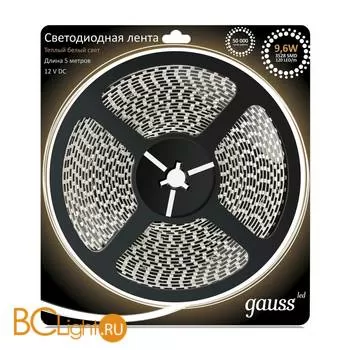 Лента LED Gauss 9.6W 12V DC 2700K IP66 EB311000110