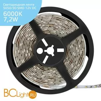 Лента Gauss LED Elementary 7.2W 12V DC 6000K IP66 356000307