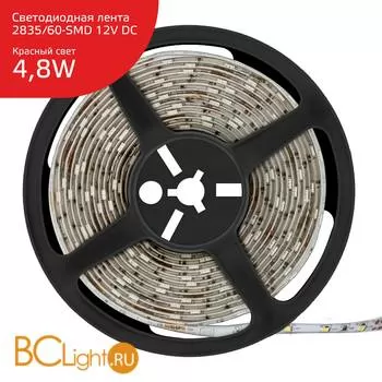 Лента Gauss LED Elementary 4.8W 12V DC красный IP66 356000705