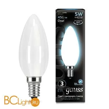 Лампа Gauss LED Filament Свеча OPAL E14 5W 450lm 4100К 103201205