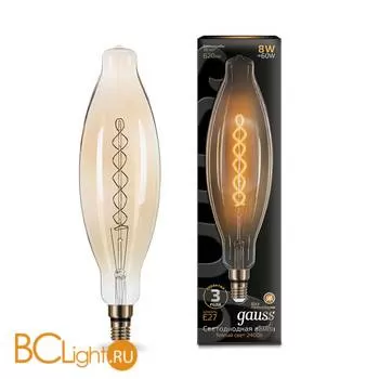 Лампа Gauss BT120 8W E27 Golden 620lm 2400K 156802008