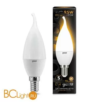 Лампа Gauss LED Свеча на ветру E14 9.5W 890lm 3000K 104101110