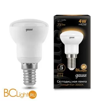 Лампа Gauss LED R39 E14 4W 350lm 2700K 106001104