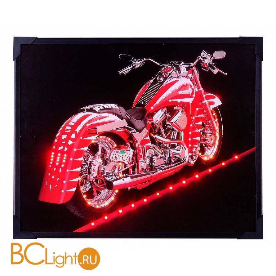 Красный мотоцикл Harley Davidson