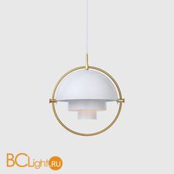 Подвесной светильник Gubi Multi-Lite Pendant Brass White Semi Matt