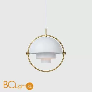 Подвесной светильник Gubi Multi-Lite Pendant Brass White Semi Matt