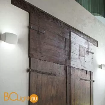 Уличный настенный светильник Ideal Lux ABRAM AP1 SMALL BIANCO