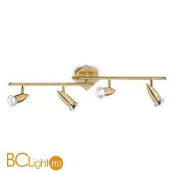 Спот (точечный светильник) Ideal Lux Alfa Pb4 Ottone Satinato 119847