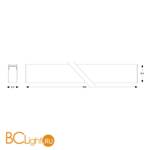 Магнитный шинопровод Ideal Lux Arca ARCA PROFILE 3000 mm черный - Схема