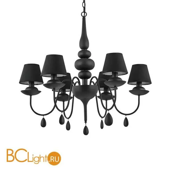 Люстра Ideal Lux Blanche SP6 Nero 111872