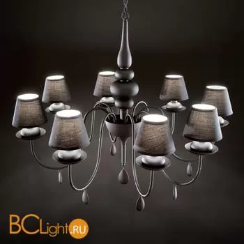 Люстра Ideal Lux Blanche SP8 Nero 111896 - Фото 0