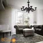 Люстра Ideal Lux CA' REZZONICO SP6 NERO 007724 - Фото 1