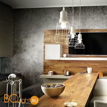 Подвесной светильник Ideal Lux Cage SP1 Square BIANCO 114910 - Фото 0