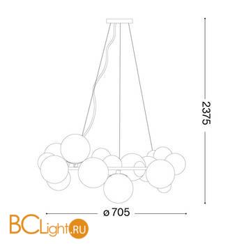 Люстра Ideal Lux DNA SP25 208398 - Схема