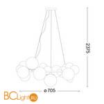 Люстра Ideal Lux DNA SP25 208398 - Схема