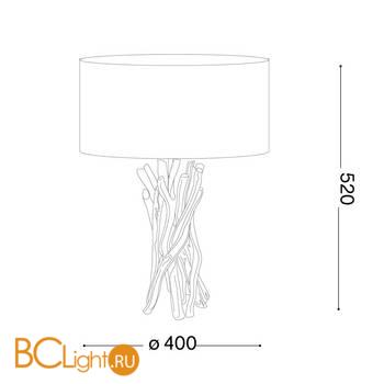Настольная лампа Ideal Lux Driftwood Tl1 129570 - Схема