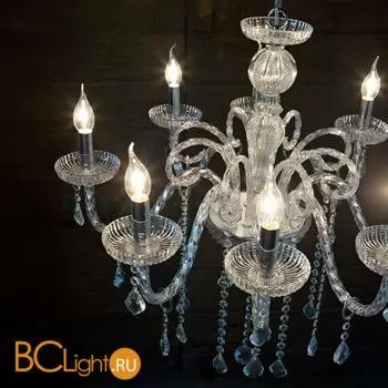 Люстра Ideal Lux GIUDECCA SP8 TRASPARENTE 027838 - Фото 0
