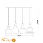 Подвесной светильник Ideal Lux Gretel SB4 122557 - Схема