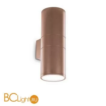Уличный настенный светильник Ideal Lux GUN AP2 SMALL COFFEE 163635