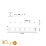 Светодиодная лента Ideal Lux LED strip 13W 2700K IP20 183336 - Схема