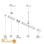 Шинопровод трехфазный Ideal Lux Link 187990 TRIMLESS TRACK 3000mm WHITE - Фото 0