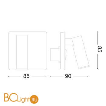 Бра Ideal Lux LITE AP NERO 250113 - Схема