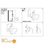 Бра встраиваемое Ideal Lux IO AP NERO 272030 - Фото 1