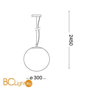 Подвесной светильник Ideal Lux MAPA SP1 D30 009087 - Схема